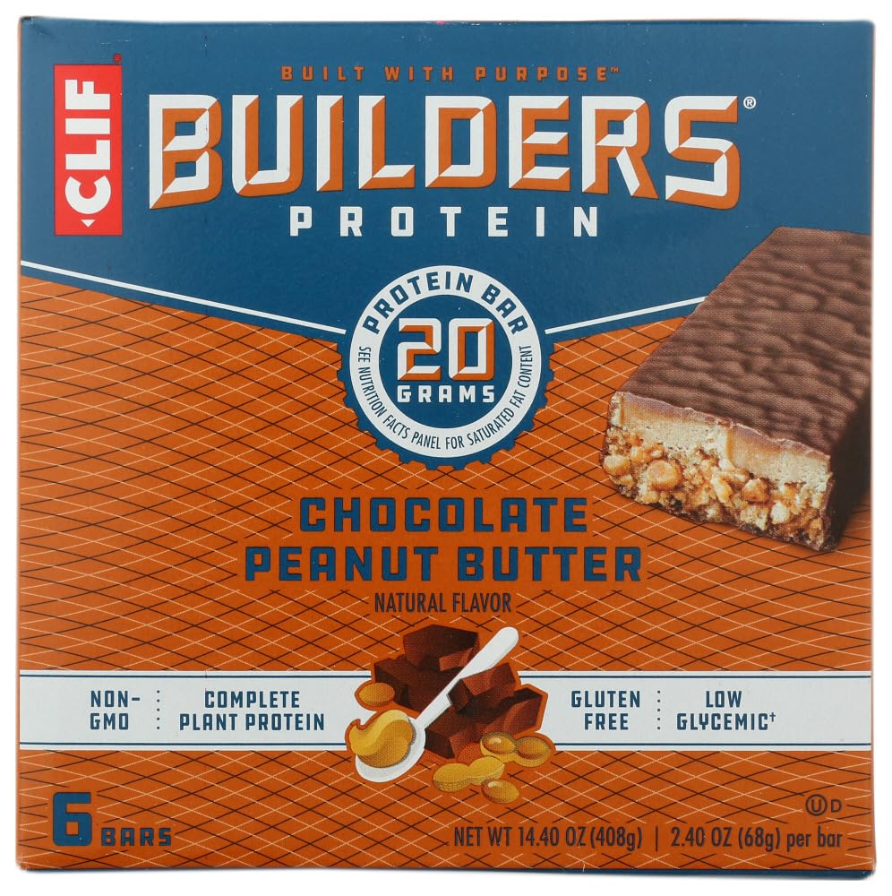 Clif Builder Choc Pb 6Pk Size 14.4Z Clif Builder Choc Pb 14.4Oz