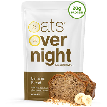 Oats Overnight Vegan Overnight Oats - 20g Protein, High Fiber, Gluten Free, 2.6 oz (Pack of 16)
