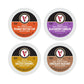 Victor Allens Coffee Sweet and Salty Flavored Coffee Variety Pack, 96 Count Single Serve Pods for Keurig, Brown