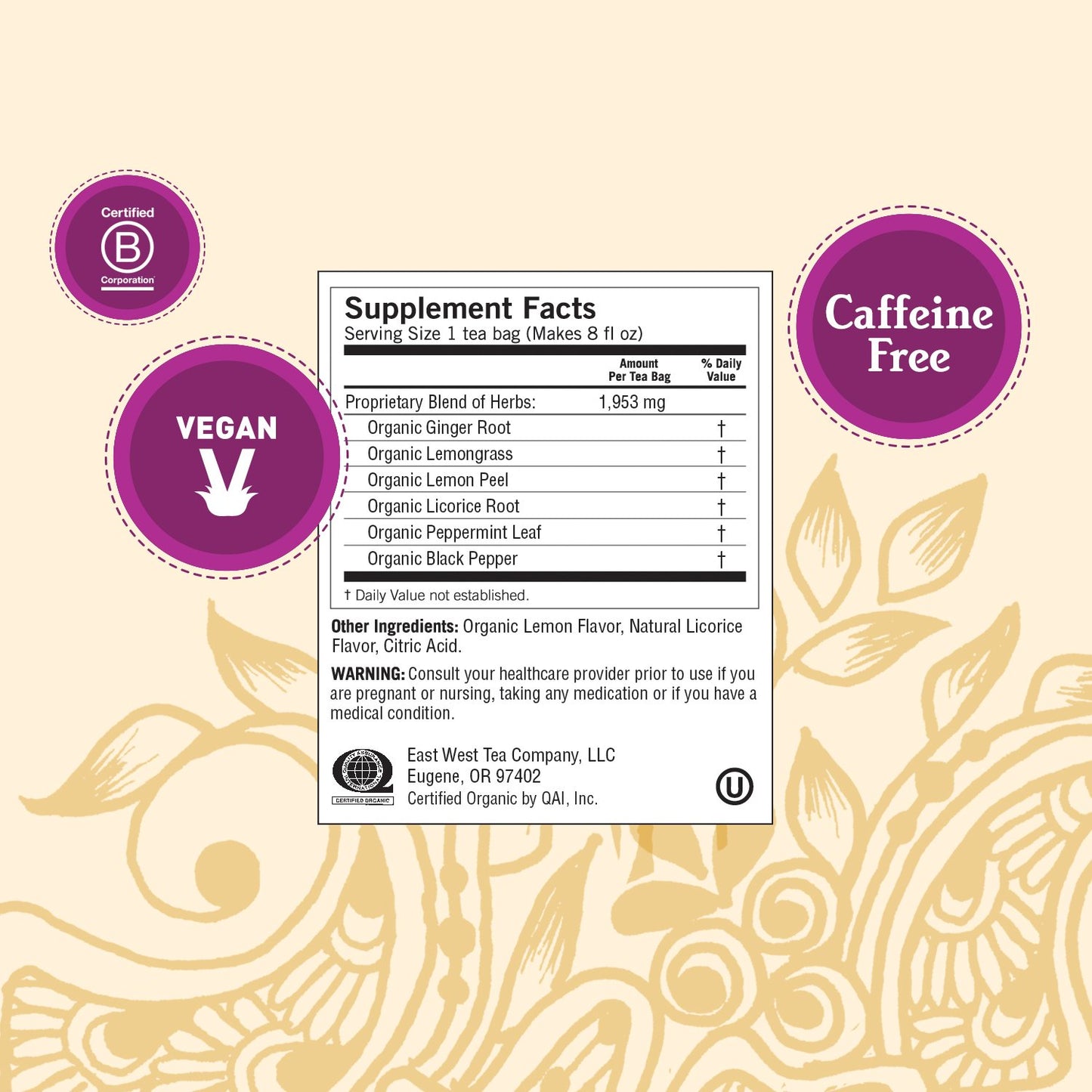 Yogi Tea Lemon Ginger Tea - 16 Tea Bags per Pack (4 Packs) - Organic Ginger Root Tea to Support Healthy Digestion - Includes Lem