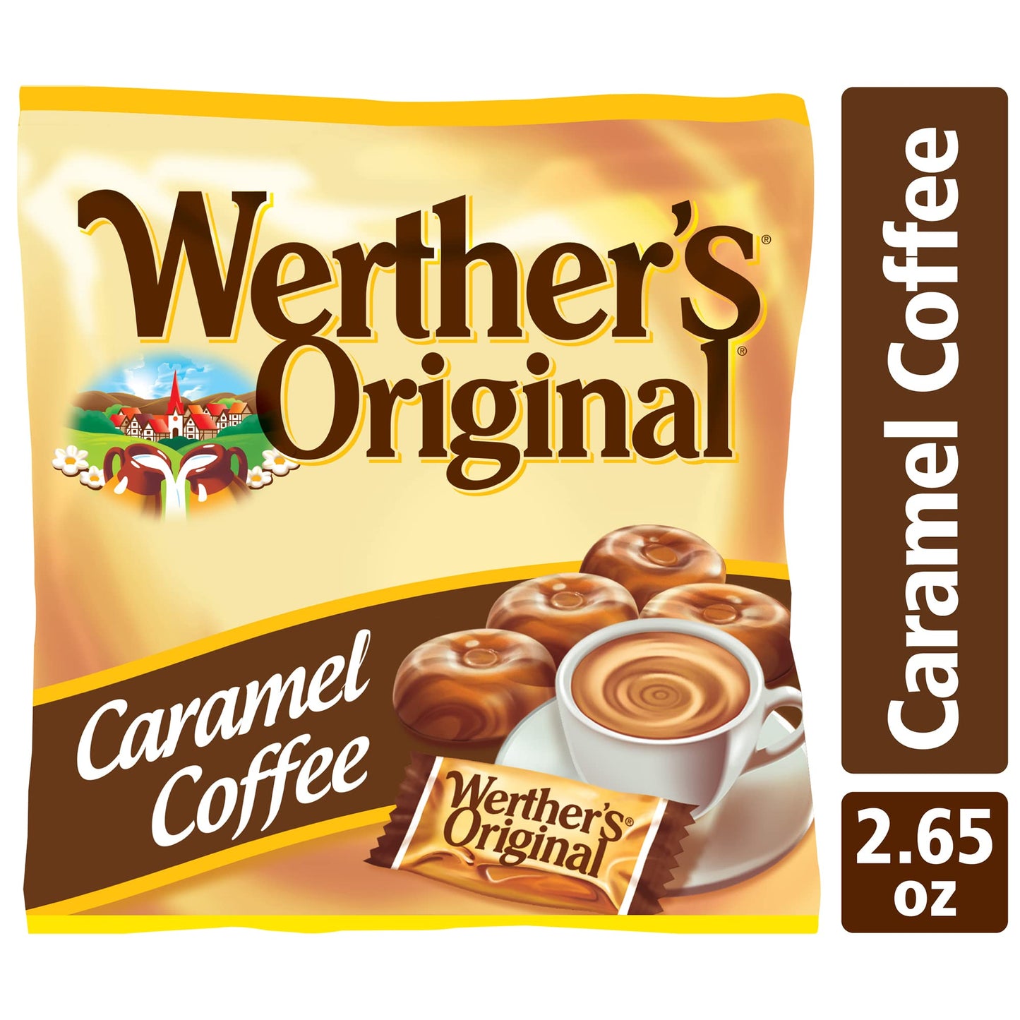Werthers Original Caramel Coffee Hard Candies 2.65 oz 3 pack