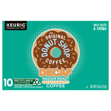 The Original Donut Shop Keurig Single-Serve K-Cup Pods  Decaf Keurig Single-Serve K-Cup Pods  Medium Roast Coffee  10 Count