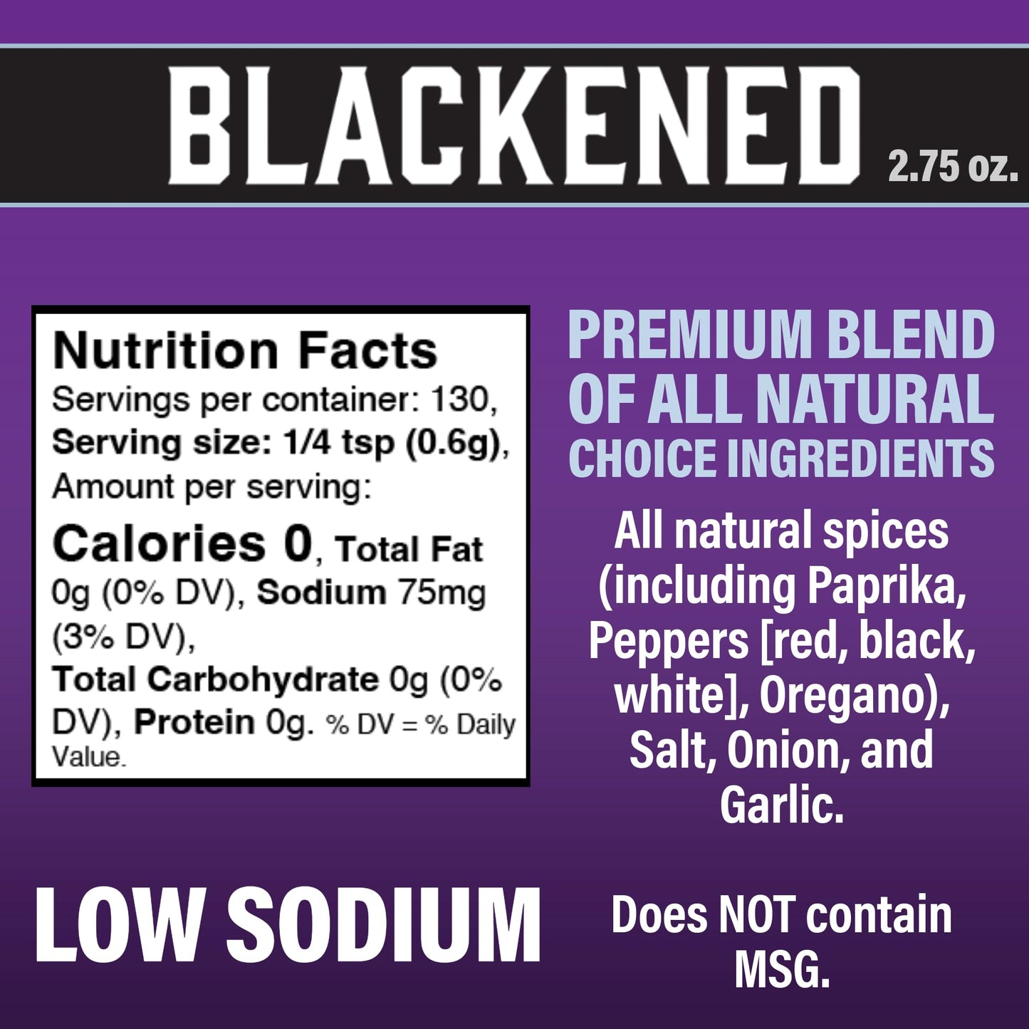 Creole Seasoning 3.8 Oz & Blackened Seasoning 2.75 Oz Cajun'S Choice Louisiana Foods (Pack)