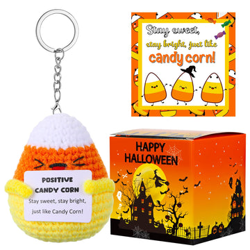 Suncalla Crochet Candy Corn Doll Gift with Box, 2.8 x 3.2 inches, Multicolor, Model LIC-Suncalla-3225