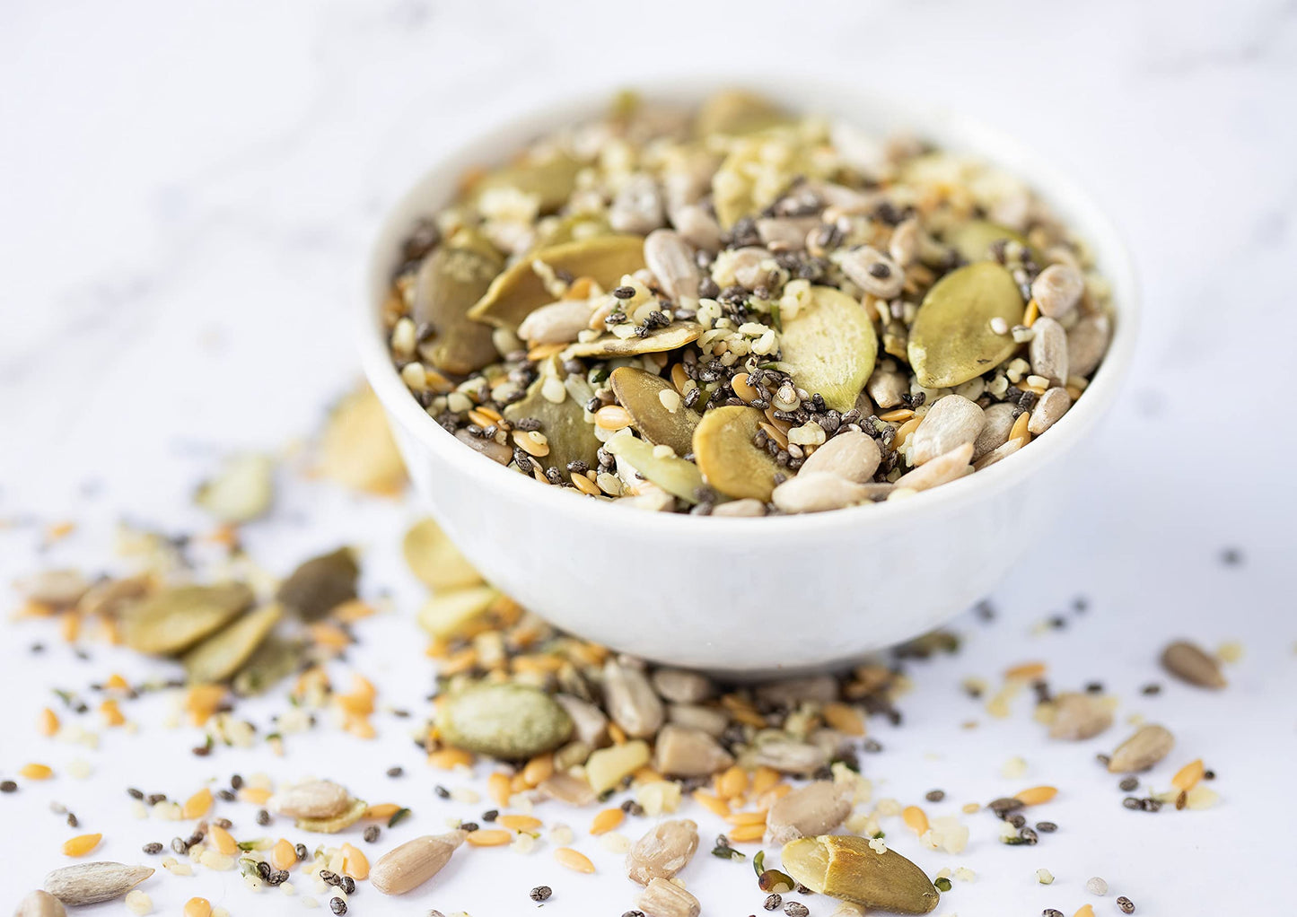 Food To Live - Organic Raw Superseed Mix- Chia, Flax, Hemp, Pumpkin, And Sunflower, 5 Pounds - Non-Gmo Whole Seeds Blend, Vegan,