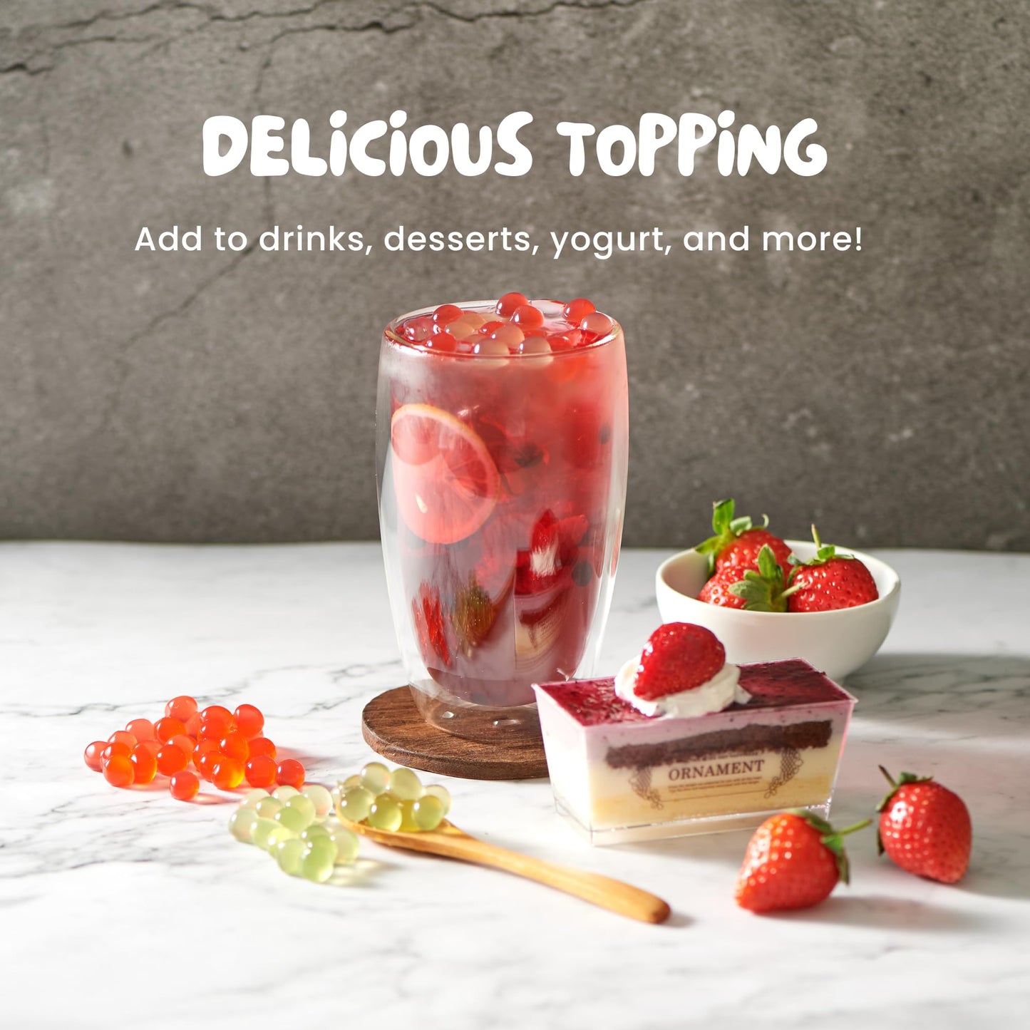 Bossen Bursting Boba Pure25 Collection (7.26 Pound (Pack of 1), Passion Fruit)