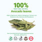 Akshit Organic Dried Avocado Leaves, 2.6oz (75g), Caffeine Free, Perfect for Tea and Cooking