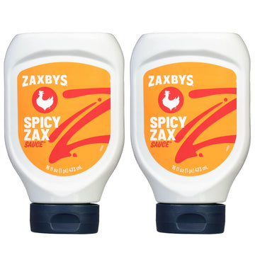 Zaxbys Spicy Zax Sauce - Hot Sauce, BBQ Sauce, Wing Sauce, Dipping Sauce for Chicken Wings, Burgers, Barbecues, Fry Sauce, Spicy