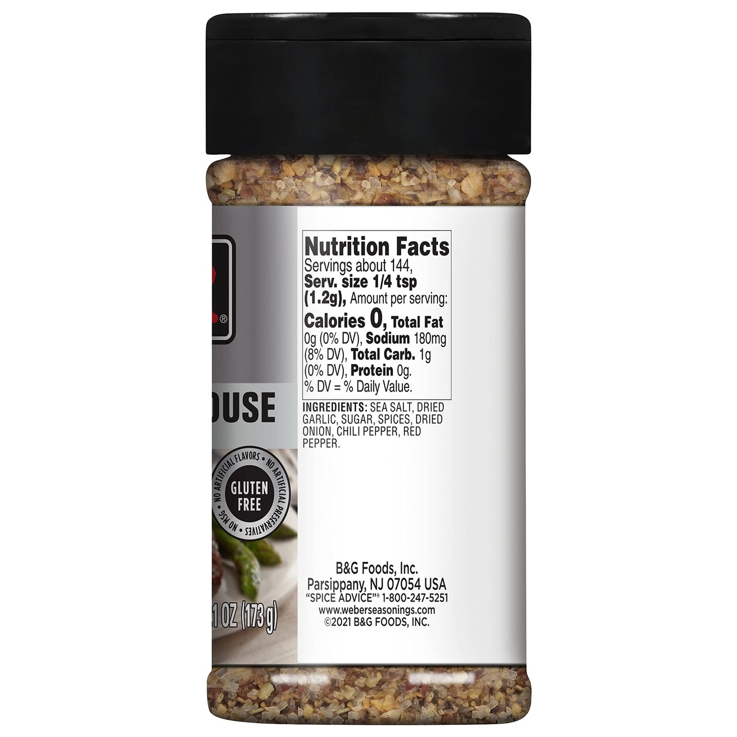 Weber Savory Steakhouse Seasoning, 6.1 Ounce Shaker
