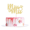 1Pc Miss To Mrs Cake Topper Gold Glitter Wedding Bridal Shower With Ring Cake Decorations For Bridal Shower Wedding Engagement B