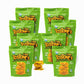 Prime Planet TOSTONES Green Plantain Chips, LIME Flavored, 3.53 Oz per Unit, Re-Sealable Bag, 8 Pack