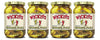 Wickles Pickles, Sweet Chips, 16-Ounce Glass(Pack of 4)