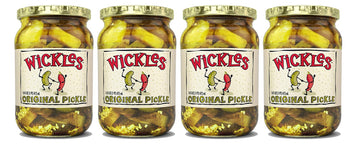 Wickles Pickles, Sweet Chips, 16-Ounce Glass(Pack of 4)