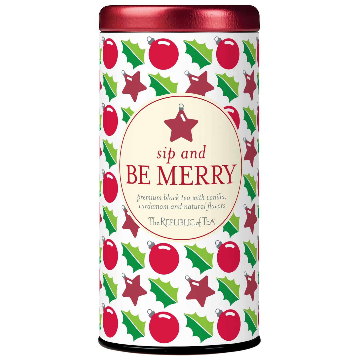 The Republic of Tea Holiday Gift Tea, Naturally Caffeinated, 50 Tea Bags