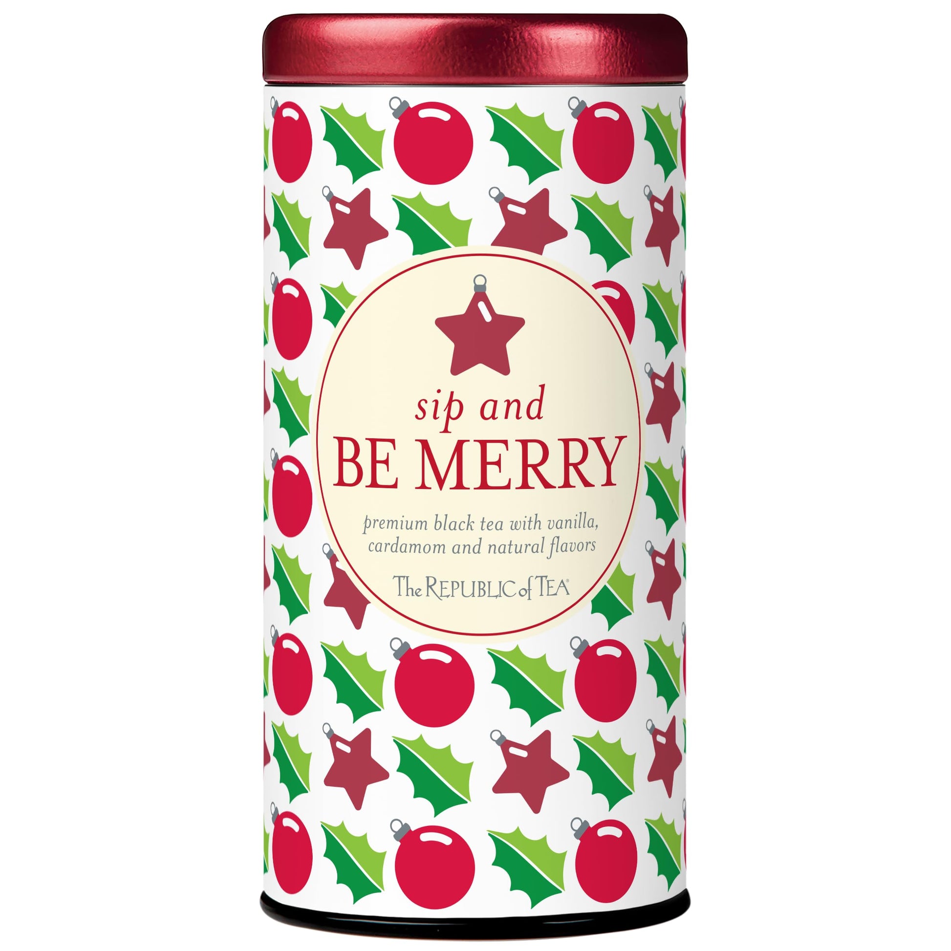 The Republic of Tea Holiday Gift Tea, Naturally Caffeinated, 50 Tea Bags