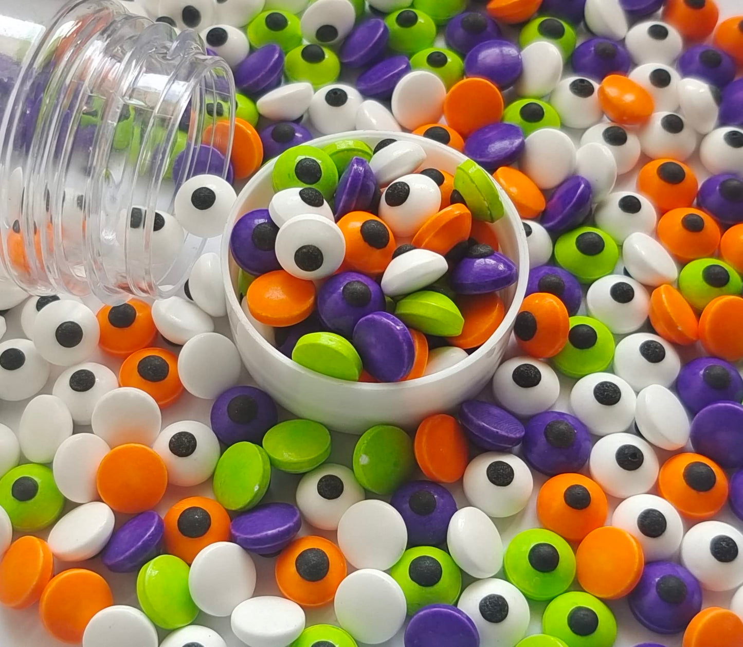 Sentovac Small Candy Eyes for Decorating | Edible Candy Eyeballs Sprinkles for Halloween Christmas | Cake and Cupcake Topper Dec