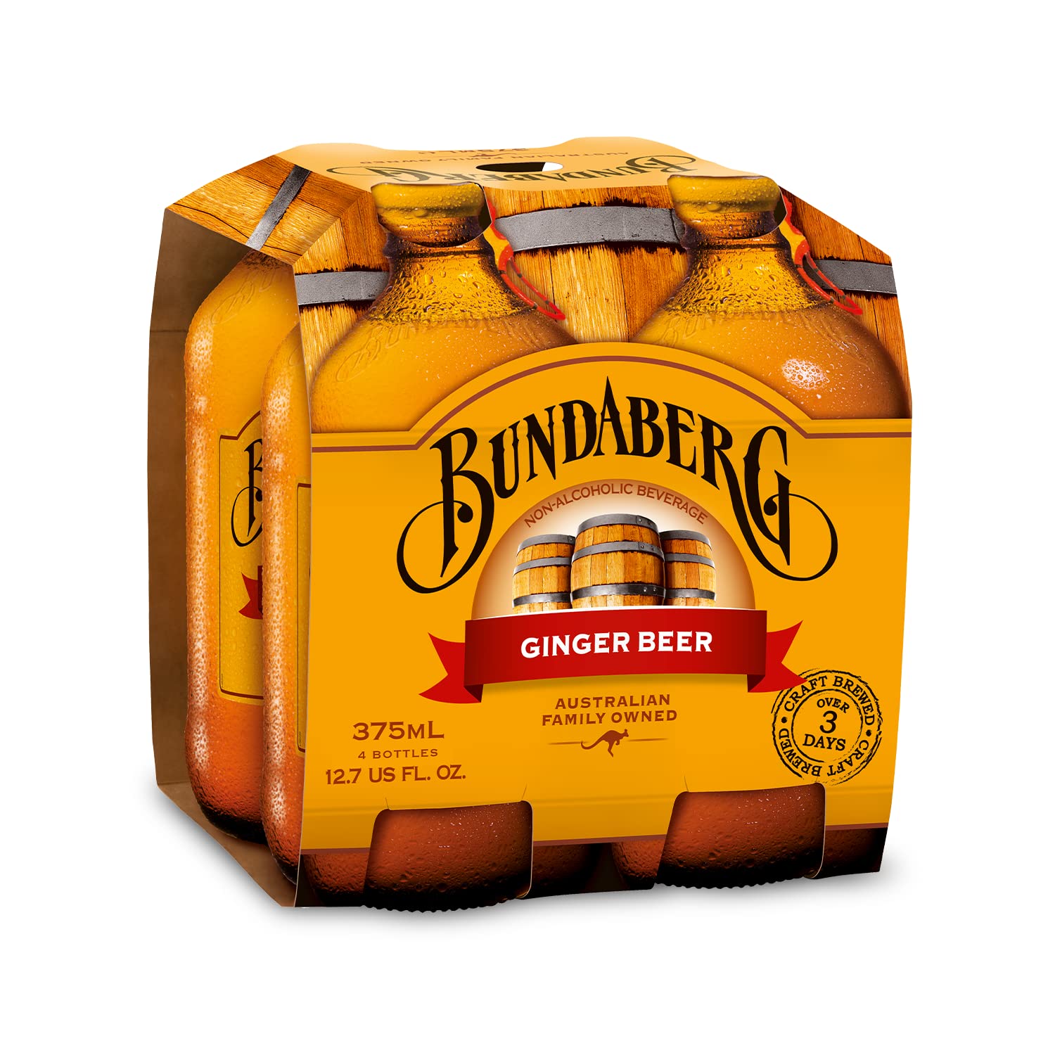 Bundaberg Ginger malt-inspired  12.7 Fl Oz Bottles  4 Pack