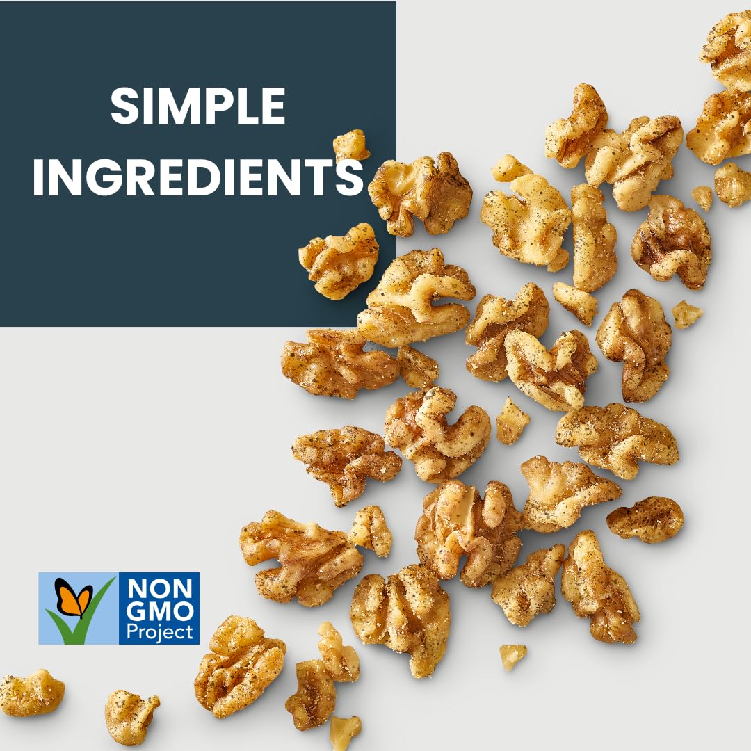 Purely Sprouted Black Pepper & Sea Salt Sprouted Walnuts, Non-Gmo Superfood For Healthy, Certified Usda Organic, Gluten-Free Sna