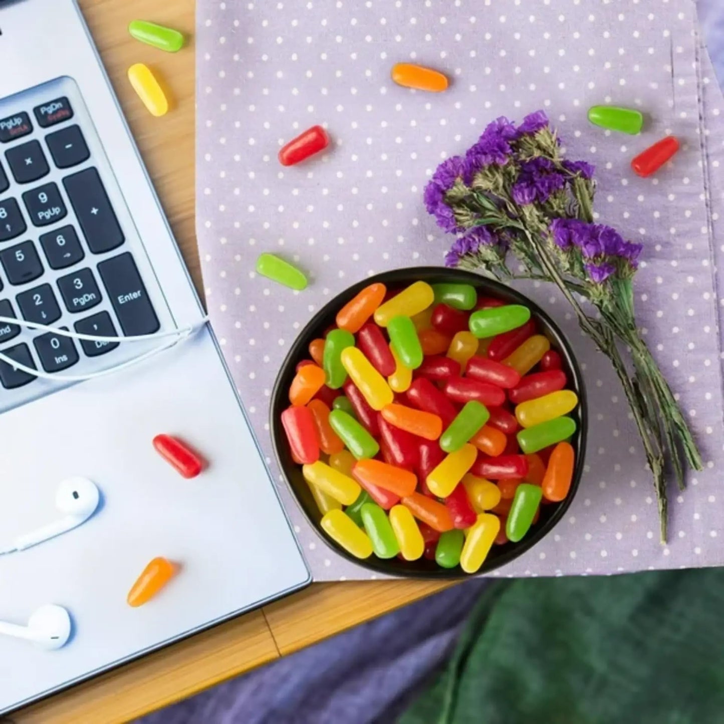 YUMMYLAND MIKE AND IKE Candy, Bulk Bag, Original Fruits, 2 LB (32 oz), Assorted Flavors: Orange, Cherry, Lemon, Lime, Strawberry