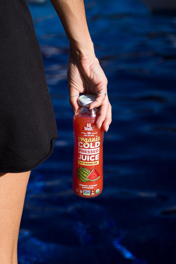 AllWellO Organic Cold Pressed Juice Drinks with Real Fruits and Vegetables Gluten Free Non-GMO Healthy Juices No Preservatives No Sugar Added (Watermelon  6 Pack)