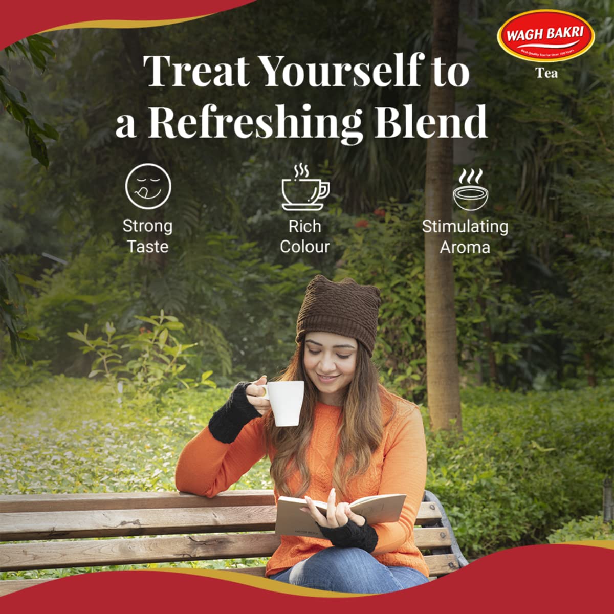 Wagh Bakri Masala Chai Spiced Tea - 250G Unique Blend Of 7 Refreshing Spices