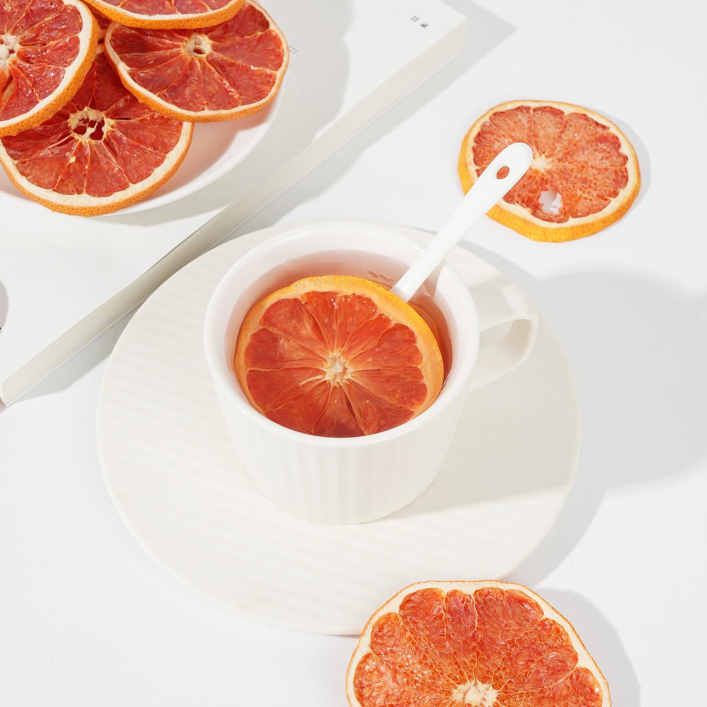 Dried Grapefruit Slices, Dehydrated Grapefruit Slices For Cocktails Decoration/Fruit Tea/Baking/Garland/Crafts,100% Natural No A