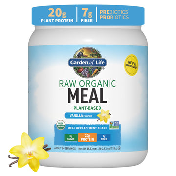 Garden of Life Vegan Protein Powder - Plant Based Meal Replacement - Vanilla - 1.06 lb - Model 102107