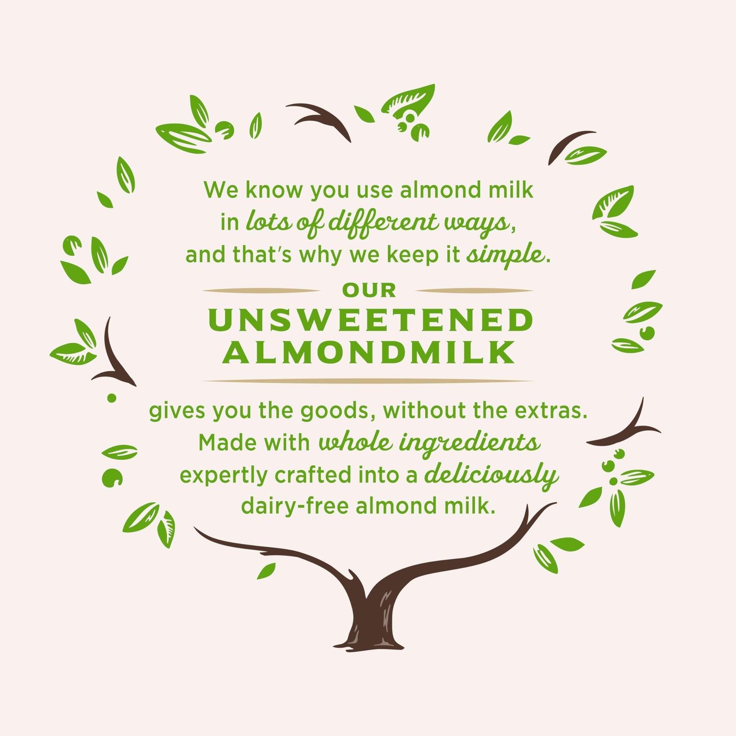 Califia Farms - Unsweetened Almond Milk, 48 Oz, Dairy Free, Vegan, Plant Based, Keto, Vegan, Gluten Free, Non GMO, Sugar Free, H