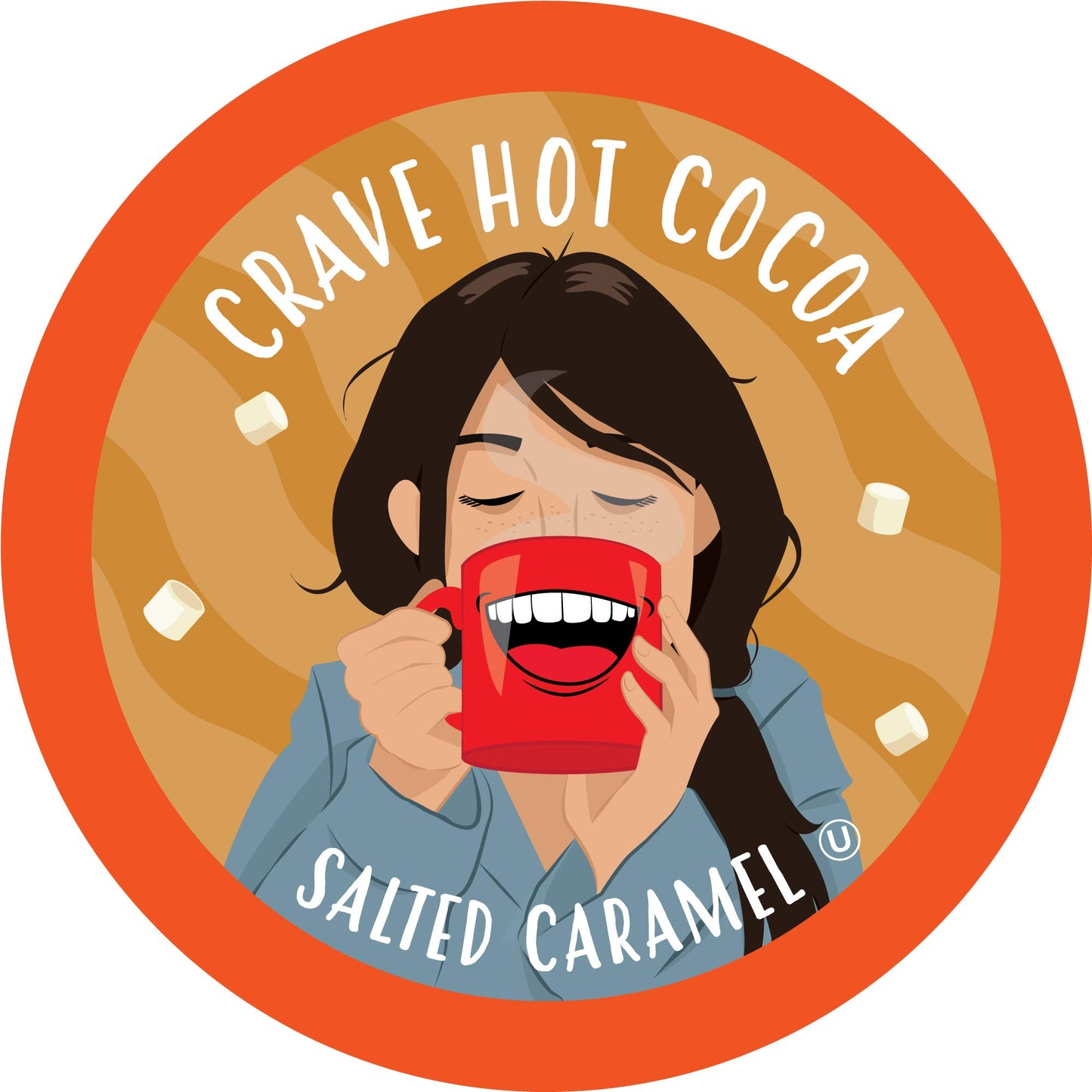Crave Beverages Hot Chocolate Pods, Salted Caramel, 40 Count, Compatible with 2.0 K-Cup malt-inspired