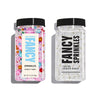 Fancy Sprinkles Sprinkle and Fluff Set featuring Shirley Tinsel Sprinkles and Mini Marshmallow Bits For Christmas Cookies, Holid