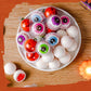 Kwolykim Gummy Pumpkin Candy, Small Size 3D Pumpkin Design Gummies Candy With Filling For Trick Or Treat Individually Wrapped Perfect For Halloween Parties Gift 30Pcs