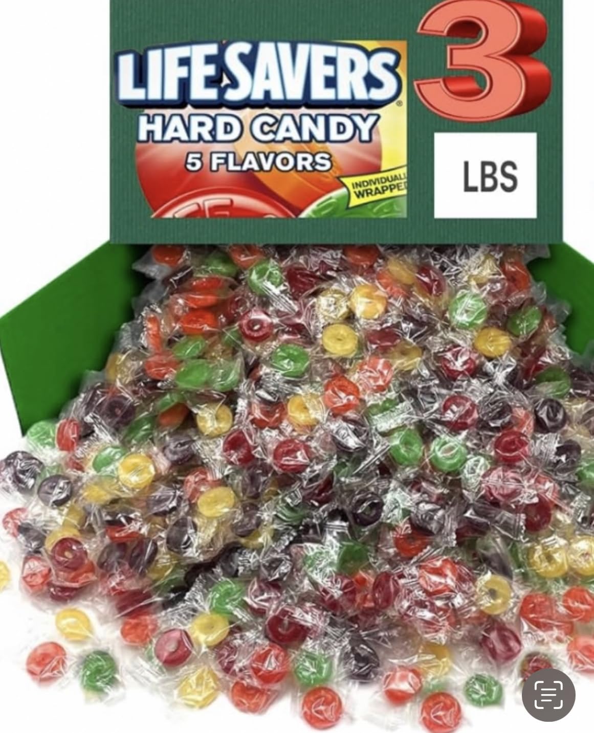 LIFESAVERS (3 POUNDS)| Life Savers Hard Candy Individually Wrapped, 5 Flavors Christmas Stocking Stuffers Candy - Lifesavers Har