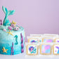 24 Pack Mermaid Party Favors Cookies Decorated | INDIVIDUALLY WRAPPED | Theme Birthday Party Candy | Treats Dessert Table Sweets