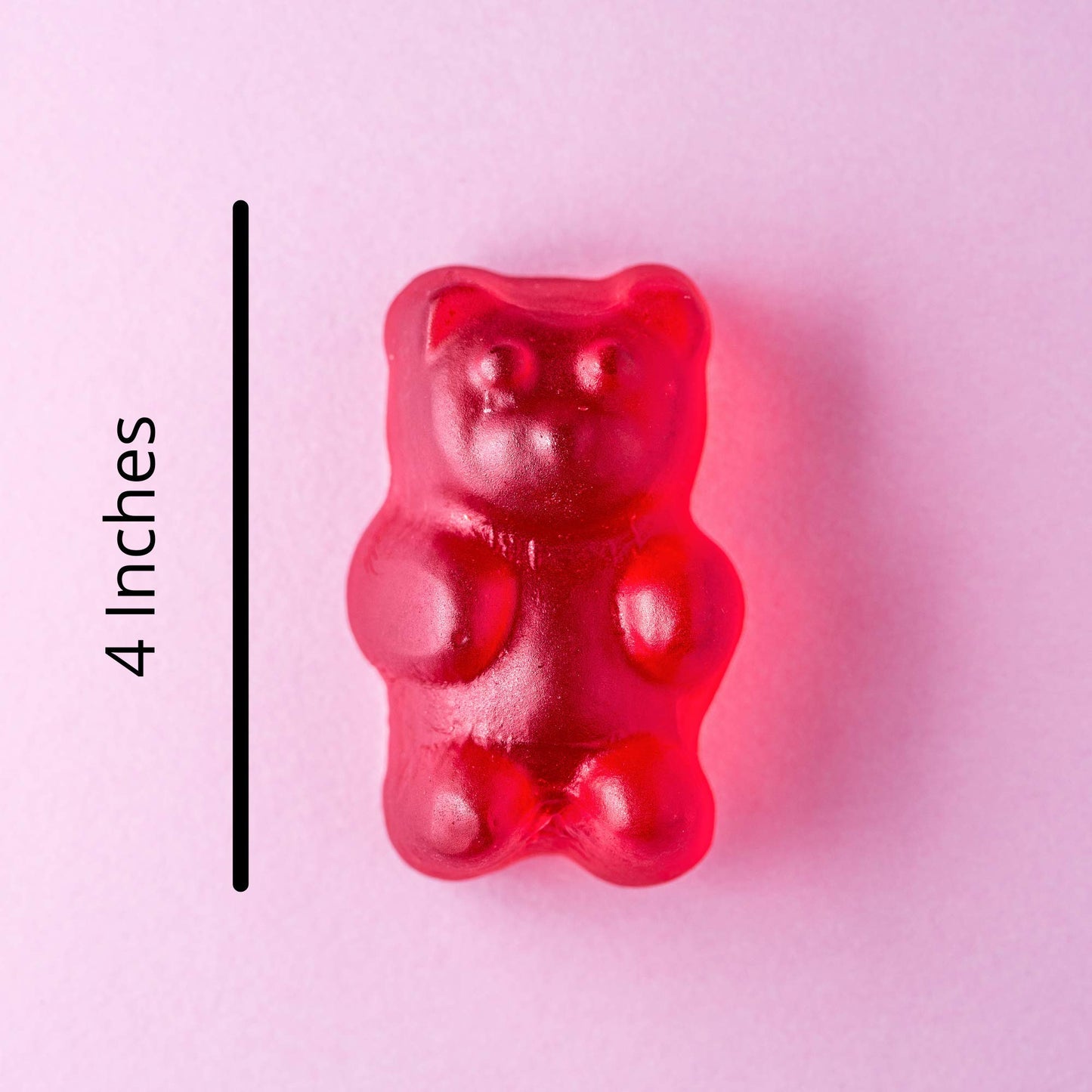 Alberts Big Bite Jumbo Red Cherry Flavored Gummy Bear, 12 Ounce, 4 Inches Tall