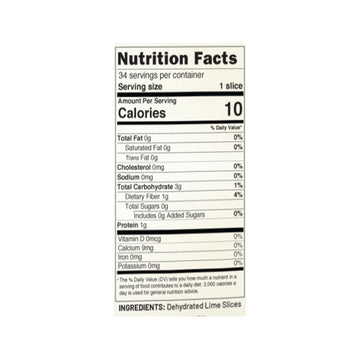 Barsmith Dehydrated Lime Slices (1.3Oz) - Real Lime Garnish For Cocktails, Mocktails, Tea & Cooking - Tangy Citrus Flavor - Pack