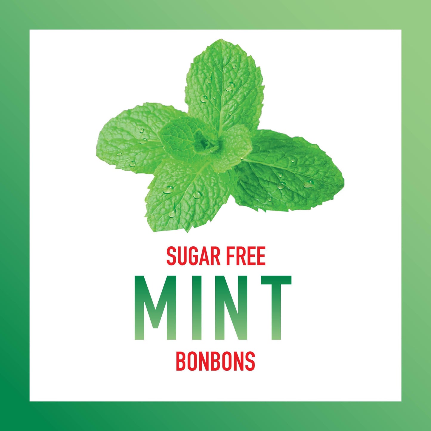 Swiss Imports Sugar Free Bonbons Hard Candy Drops, Mint, 100 Individually Wrapped Pieces, 250G/8.8Oz