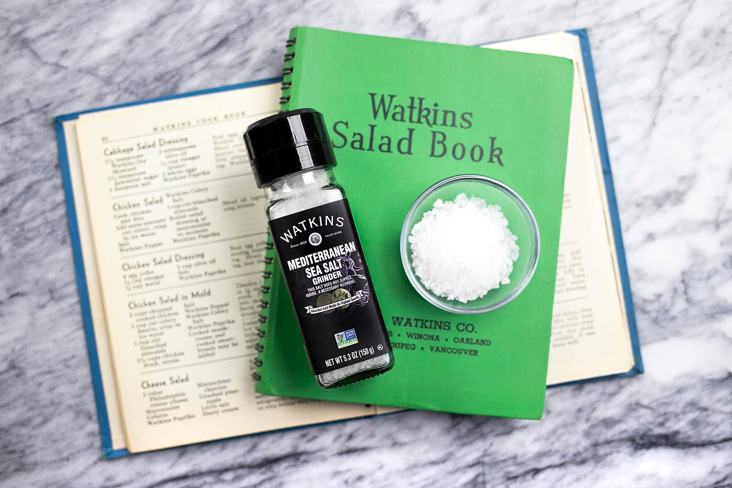 Watkins Mediterranean Sea Salt Grinder  5.3 Oz