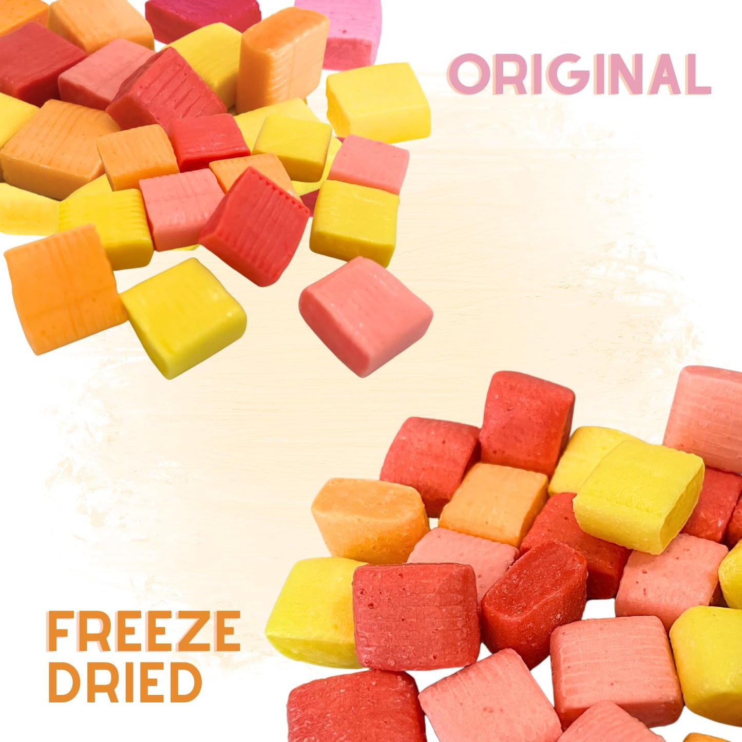Freeze Dried Candy Starburst 6Oz Fruit Burst Candy - Ships In Box - Deliciously Crunchy, Intense Flavor, Lightweight Snack - Res