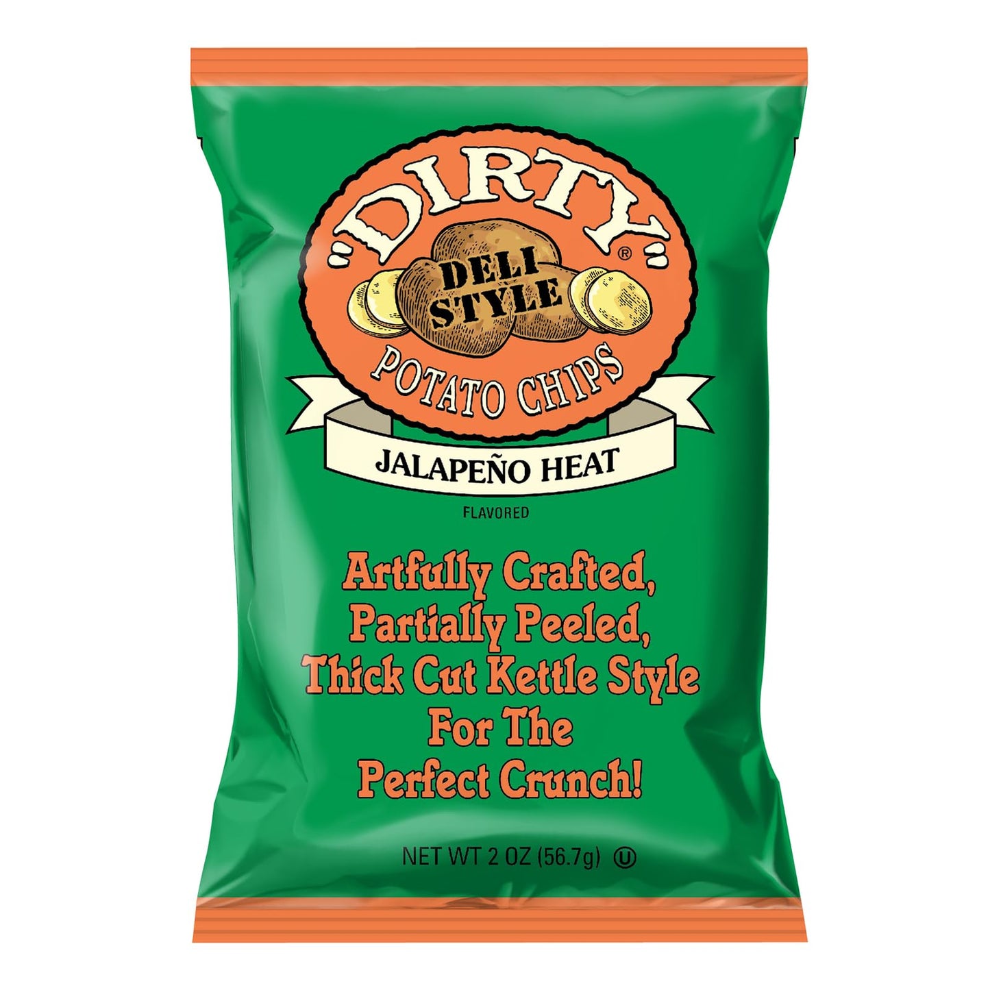 Dirty Chips Jalapeno Heat, 2-Ounce (Pack Of 25)