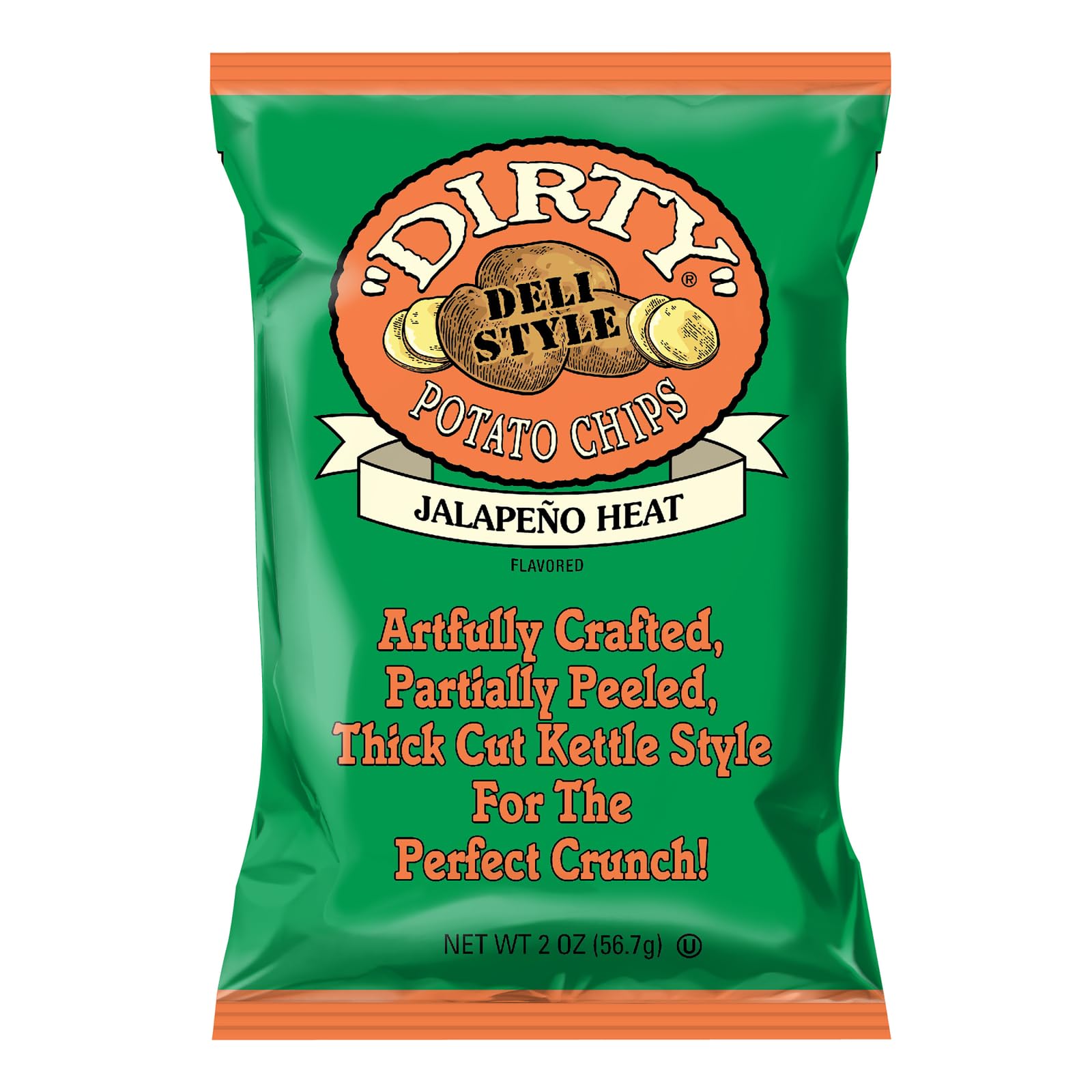 Dirty Chips Jalapeno Heat, 2-Ounce (Pack Of 25)