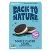 Back to Nature - Double Classic Creme Sandwich Cookies - Enjoy Our Plant Based Cookies Made with Wheat Flour - Vegan & Non-GMO -