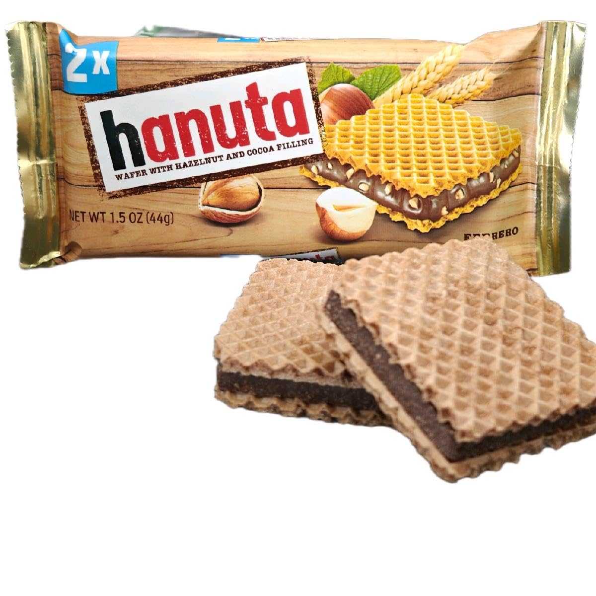 Ferrero Hanuta Wafers With Hazelnut Cream, 18X 2Pcs (36Pcs)