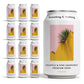 Something & Nothing Sparkling Water, Pineapple & Pink Grapefruit, Vegan, Low Calorie, 12 Fl Oz Cans (Pack of 12)