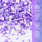Purple Sprinkles For Cake Decorating, 3.52Oz Edible Star Sprinkles, Cupcake Sprinkles, Baking Sprinkles, Ice Cream Sprinkles, Co