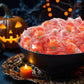 Halloween Candy Ring Pops  18 Pieces of Halloween Hard Candy Individually Wrapped  Perfect Pumpkin Suckers for Trick or Treaters and Party Favors  Ideal Candy Rings for Sharing and Snacking