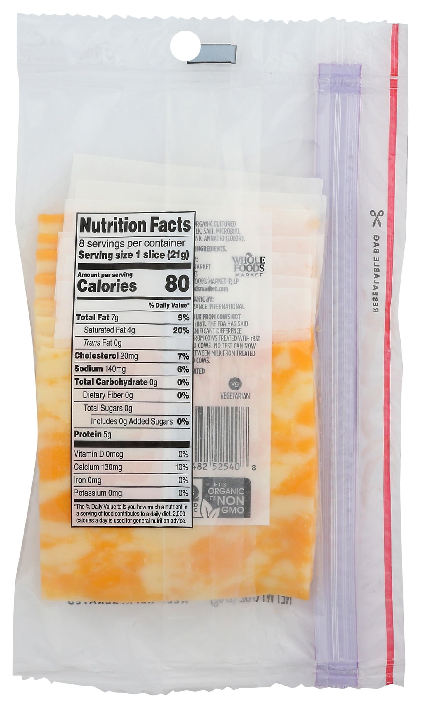 365 by Whole Foods Market, Organic Sliced Colby Jack Cheese, 6 Ounce