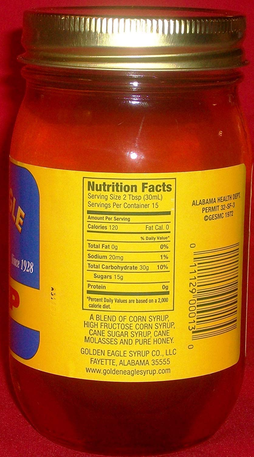 Golden Eagle Original Syrup: 2 pack of 15 Fl Oz Jars