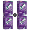 Crush Grape Sugar-Free Powdered Drink Mix 4 Count Of 6 Packets Each For Total 24 Sticks Bundle Packaged By DProfessional Box