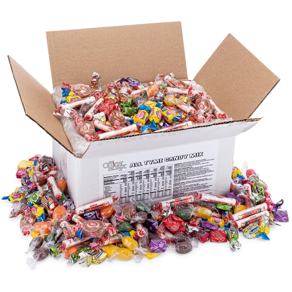 Office Snax Candy Assortments, All Tyme Candy Mix, 5 Lb Carton