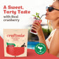 Craftmix Cranberry Vanilla Cocktail & Mocktail Drink Mixer, Skinny Mixes - Water Flavoring Packets - Made With Real Fruit - Vegan, Low-Carb, Low-Sugar, Non-Gmo, Dairy Free, Gluten Free, 12 Pack